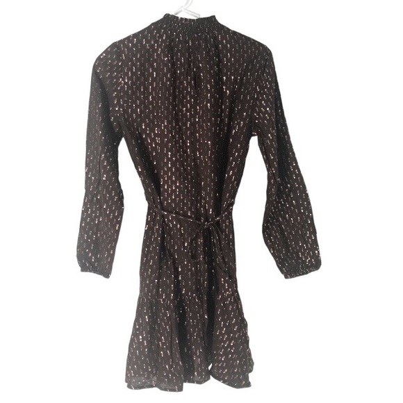 NWT Gap Mockneck Metallic Mini Dress - Picture 5 of 7